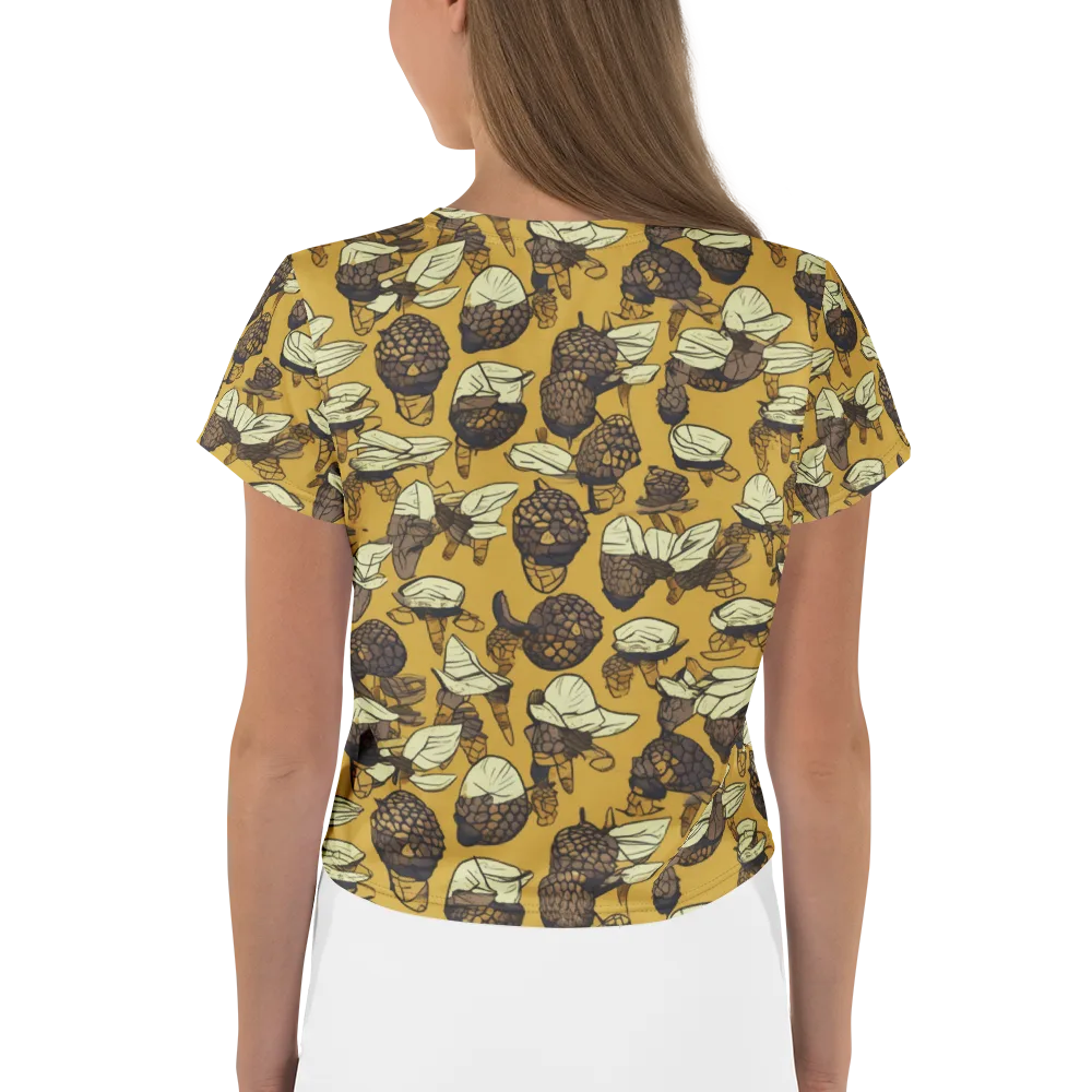 Moth Market on Crop Tee — Back