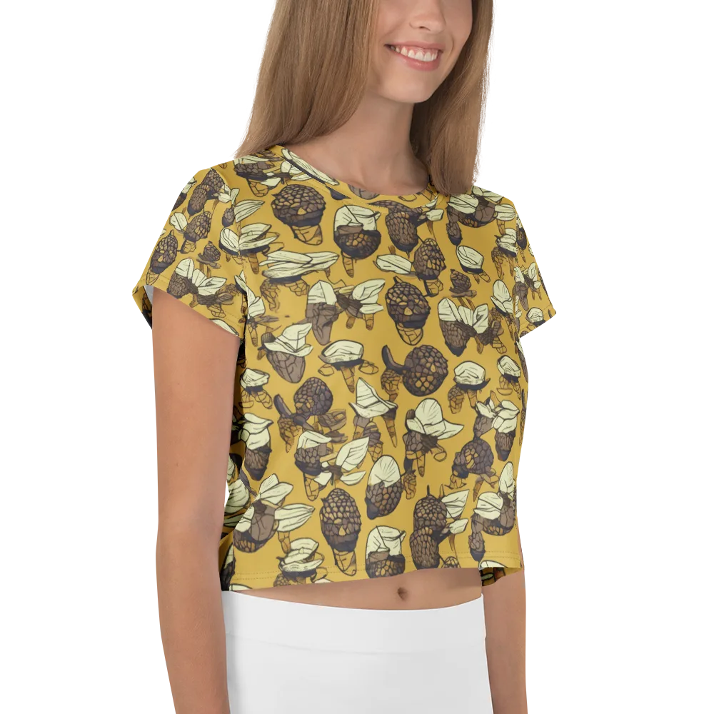 Moth Market on Crop Tee — Right