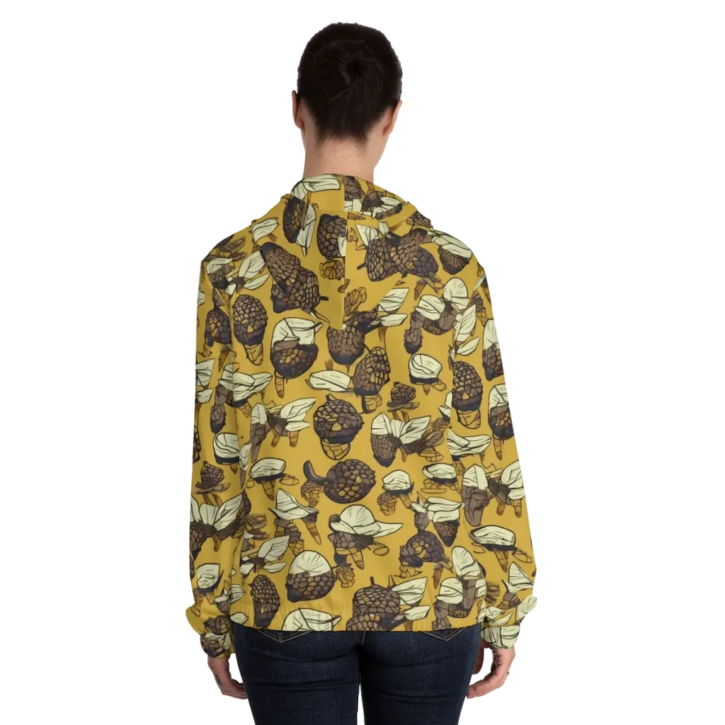 Moth Market on Women's Full-Zip Hoodie — Back On Person