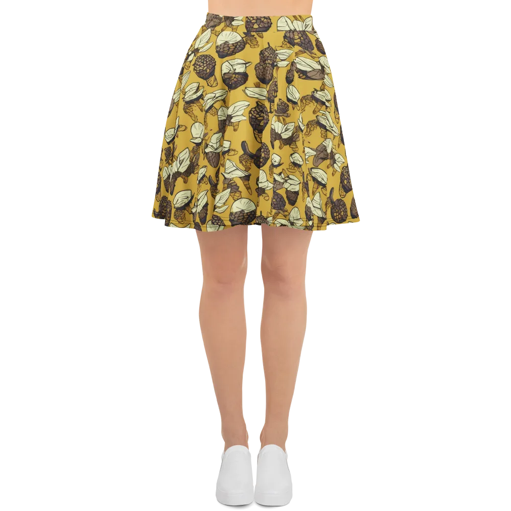 Moth Market on Skater Skirt — Front