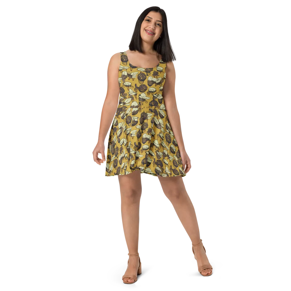 Moth Market on Skater Dress — Front