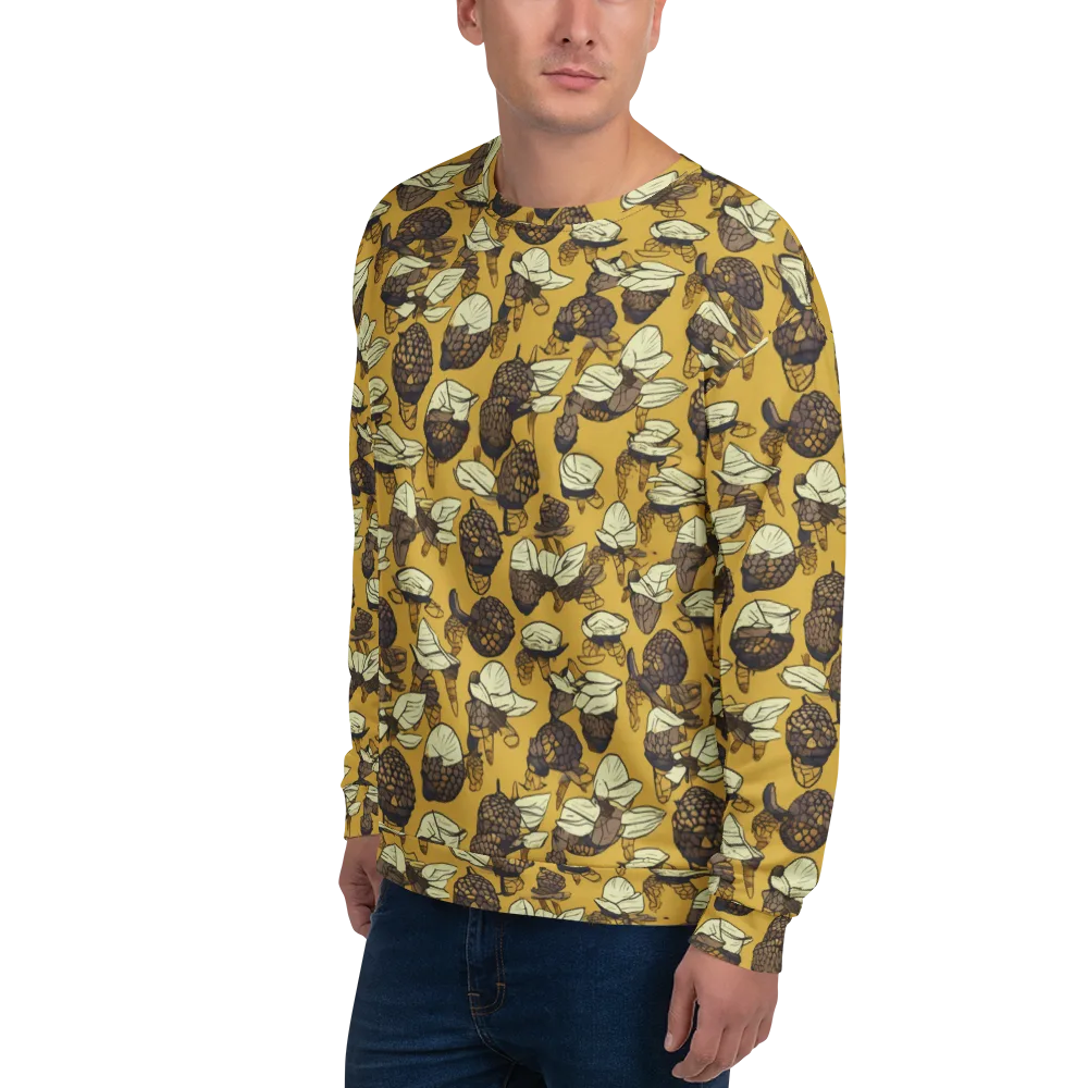 Moth Market on Sweatshirt — Left Front