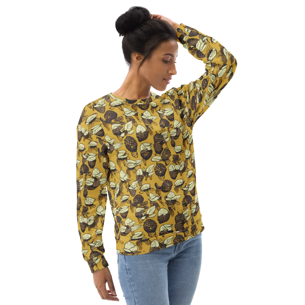 Moth Market on Sweatshirt — Right Front