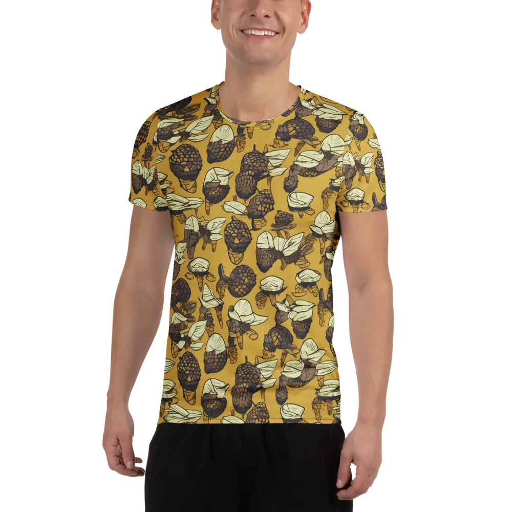 Moth Market on Men's Athletic T-Shirt — Front