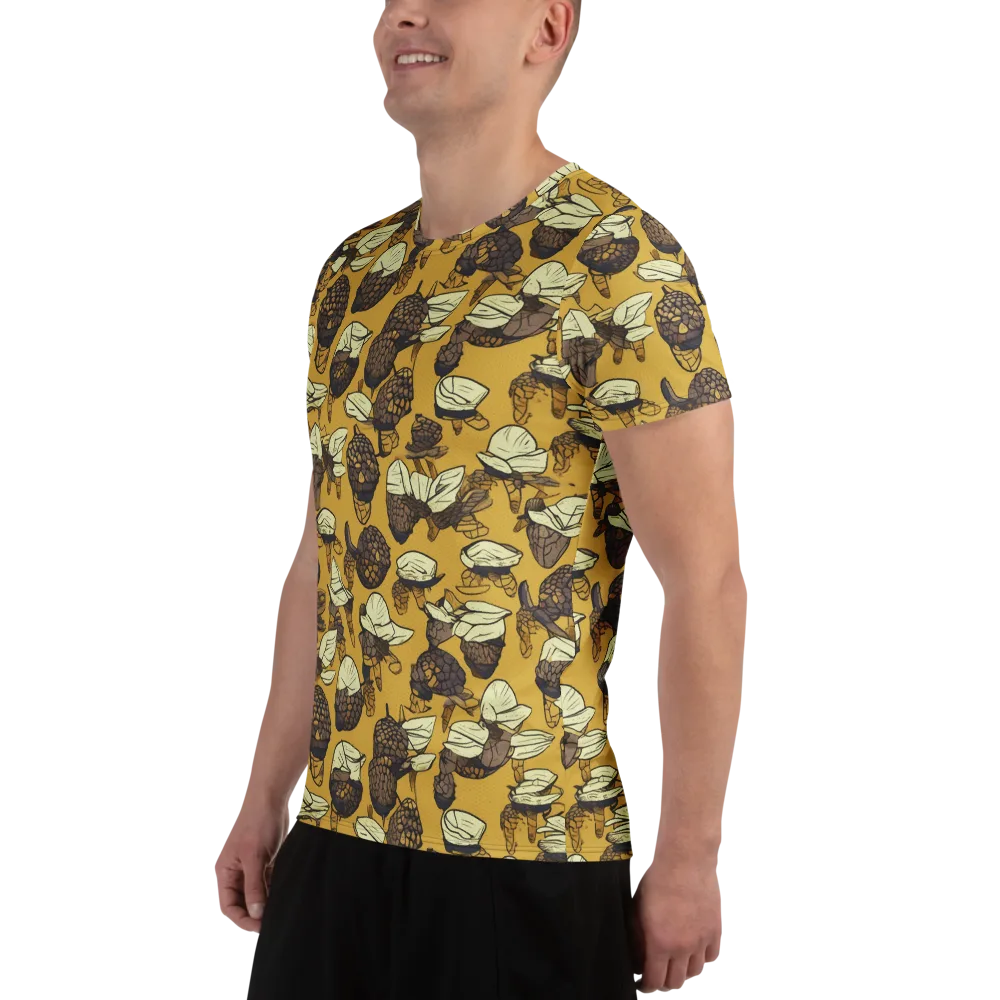 Moth Market on Men's Athletic T-Shirt — Left
