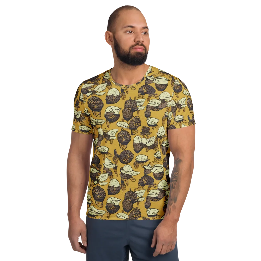 Moth Market on Men's Athletic T-Shirt — Front