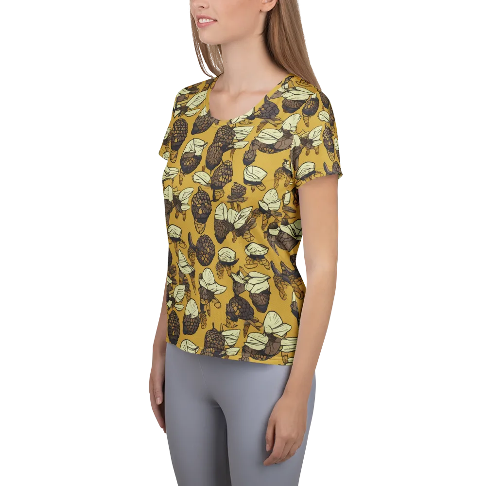 Moth Market on Women's Athletic T-Shirt — Left