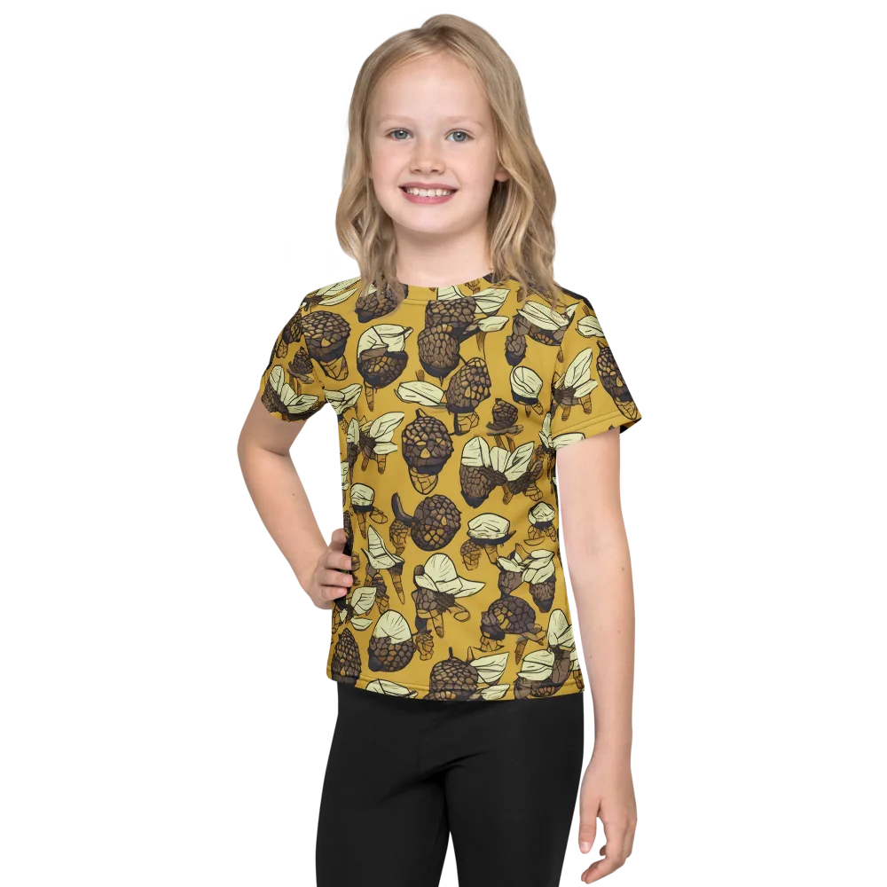 Moth Market on Kids Crew Neck T-Shirt — Front