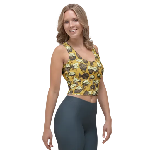 Moth Market on a Crop Top