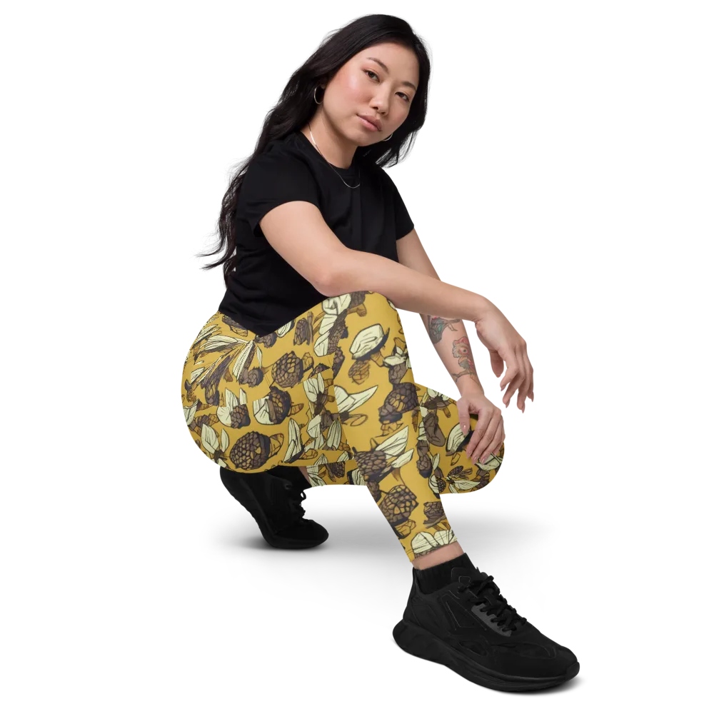 Moth Market on Leggings with Pockets — Right Front