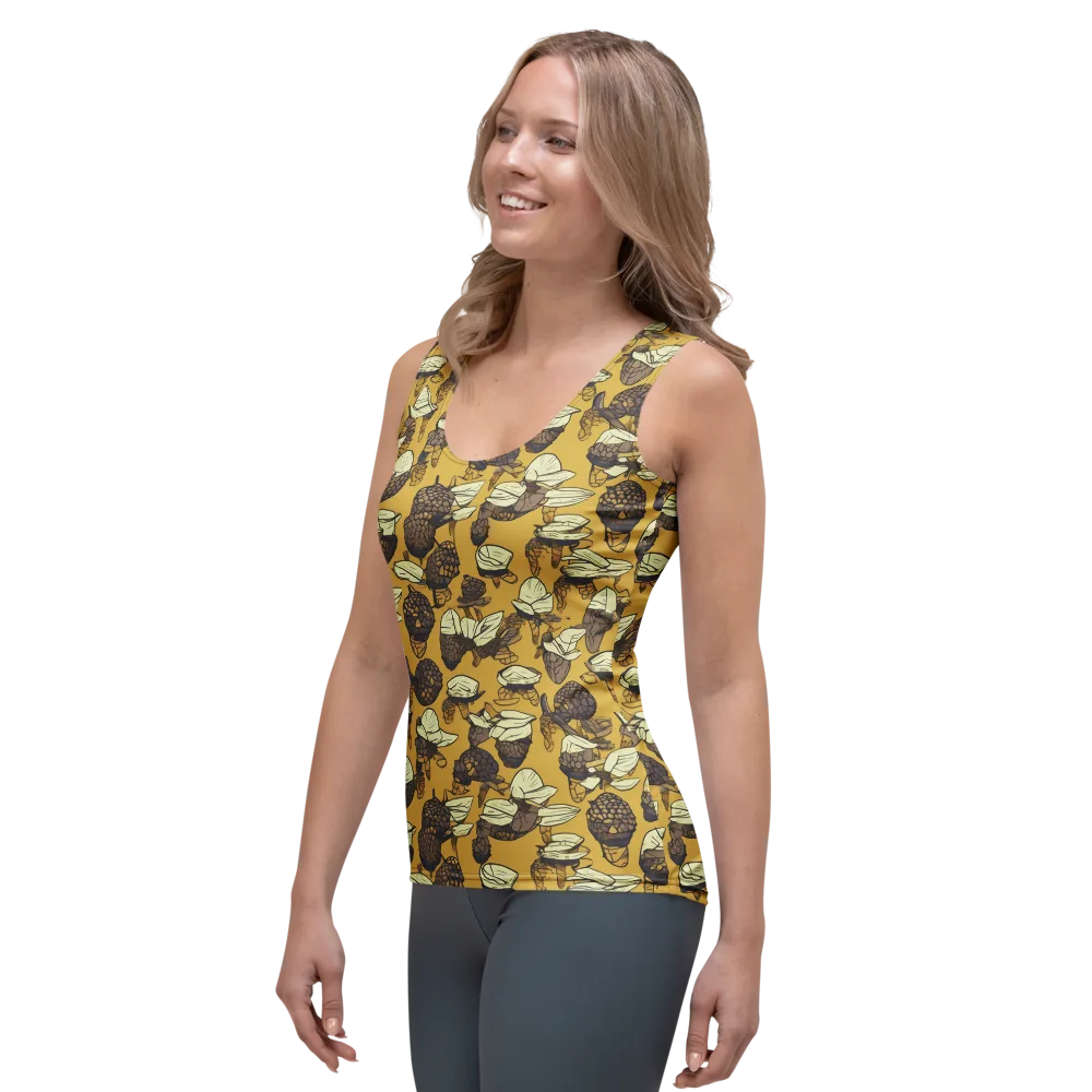 Moth Market on Women's Tank Top — Left Front