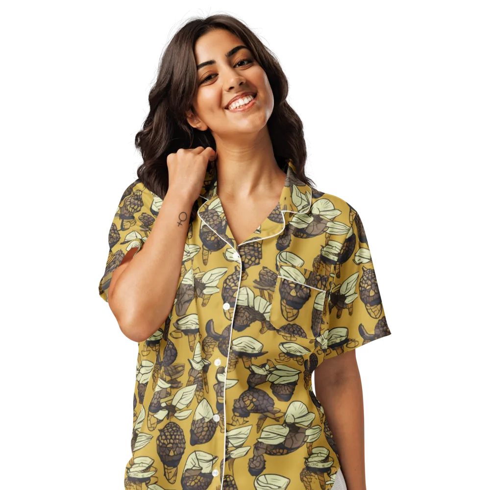 Moth Market on Women's Short Sleeve Pajama Top — Front