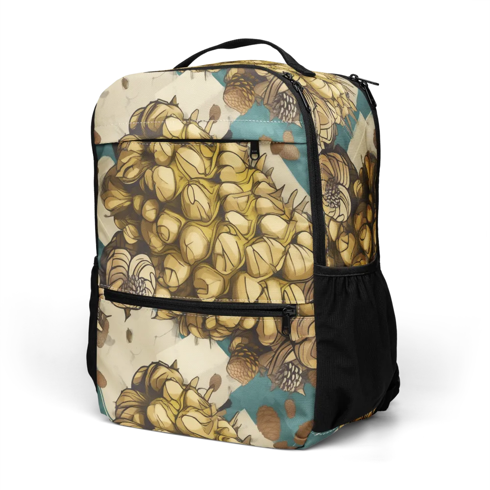 Golden Cone Garden on Utility Backpack — Left Front