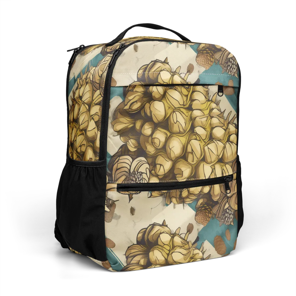 Golden Cone Garden on Utility Backpack — Right Front