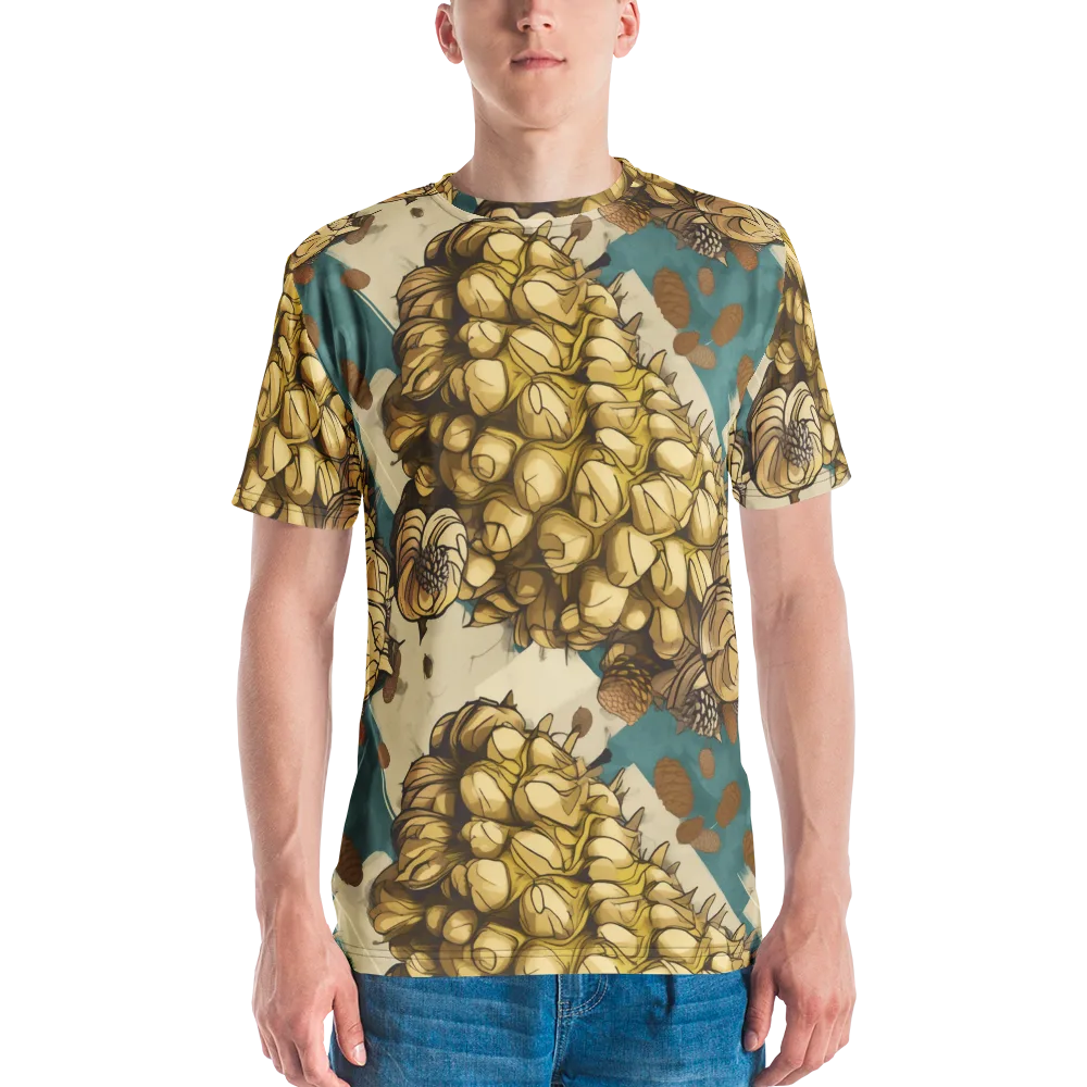 Golden Cone Garden on Men's Crew Neck T-Shirt — Front