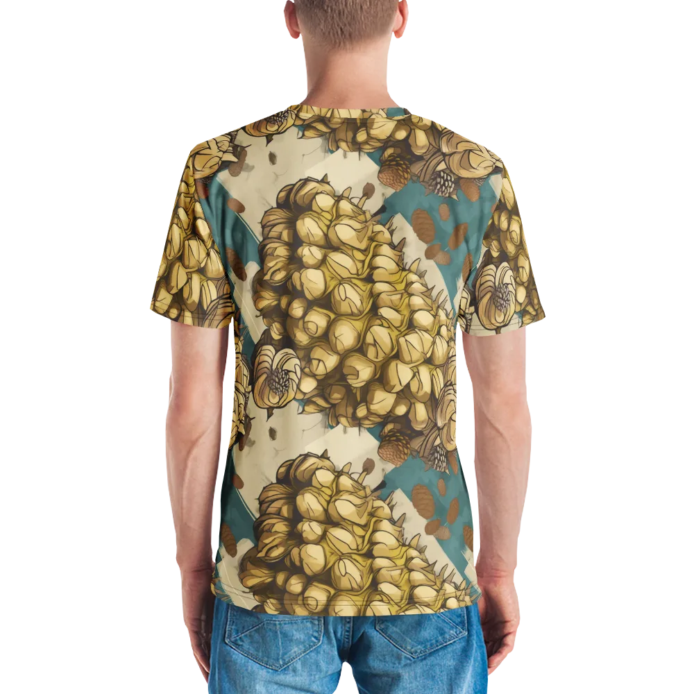 Golden Cone Garden on Men's Crew Neck T-Shirt — Back