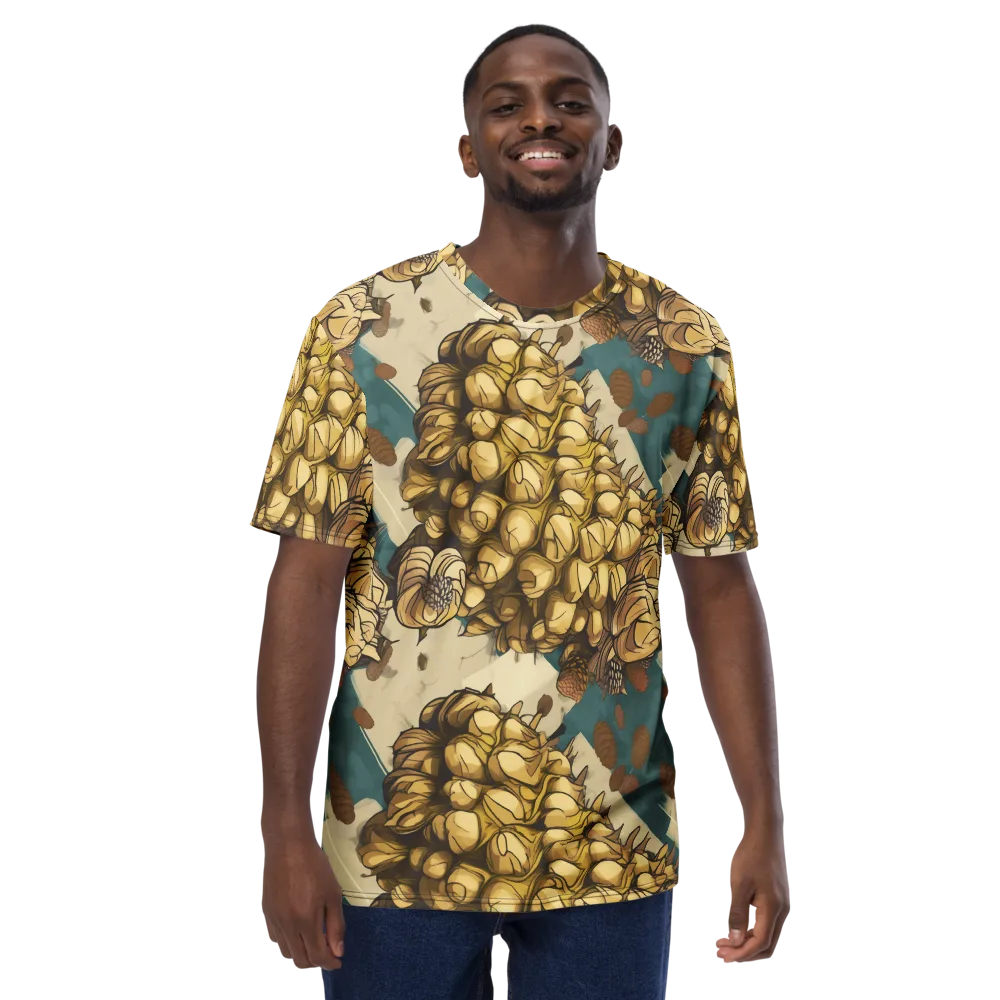 Golden Cone Garden on Men's Crew Neck T-Shirt — Front