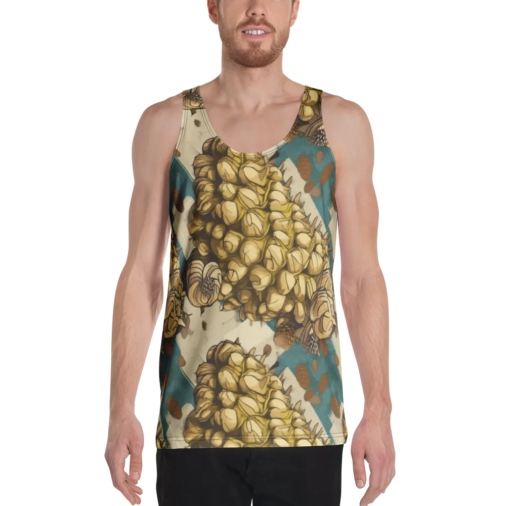Golden Cone Garden on Men's Tank Top — Front