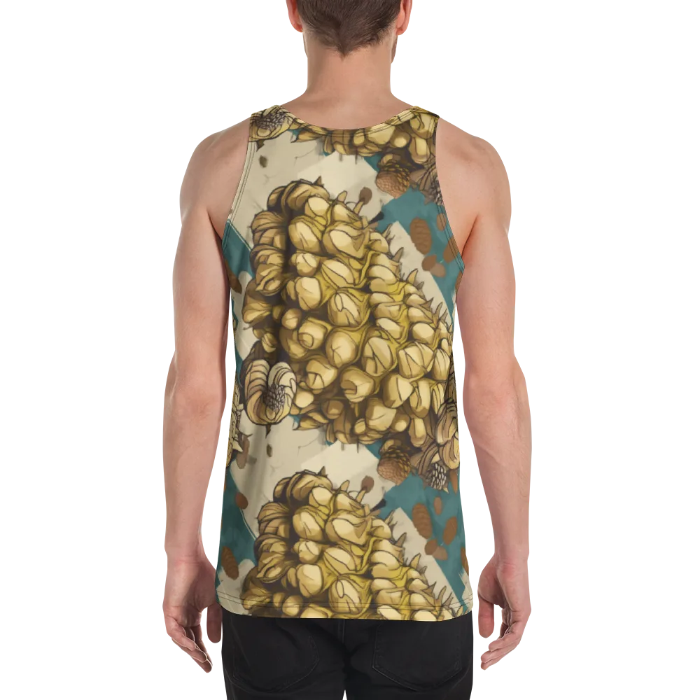 Golden Cone Garden on Men's Tank Top — Back