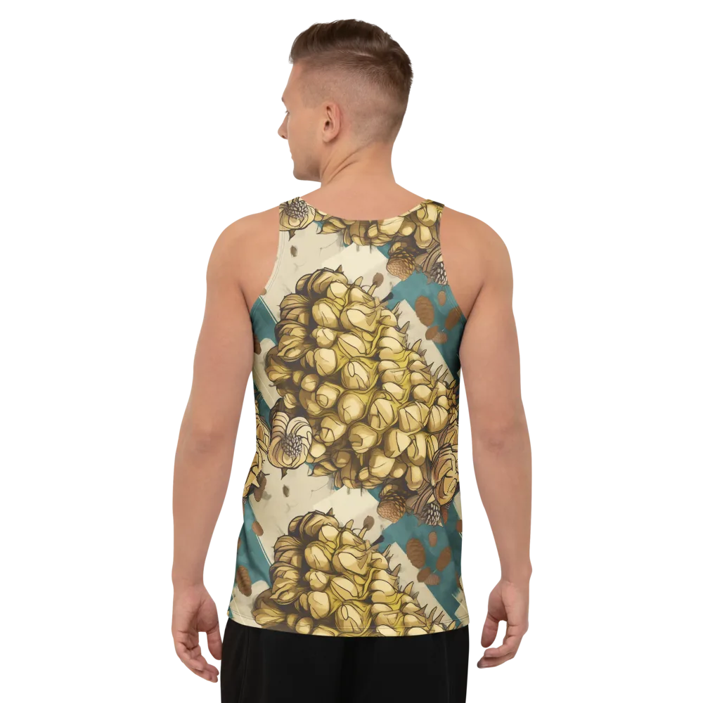 Golden Cone Garden on Men's Tank Top — Back
