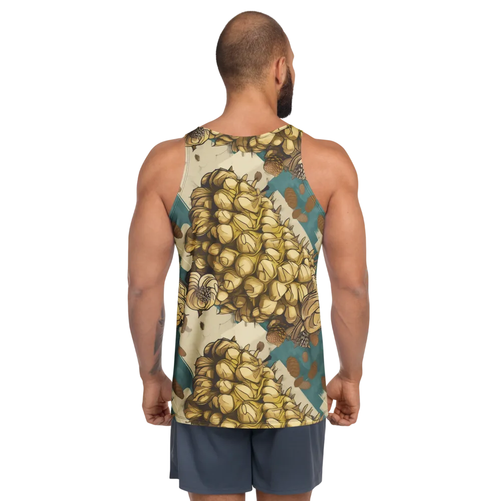 Golden Cone Garden on Men's Tank Top — Back