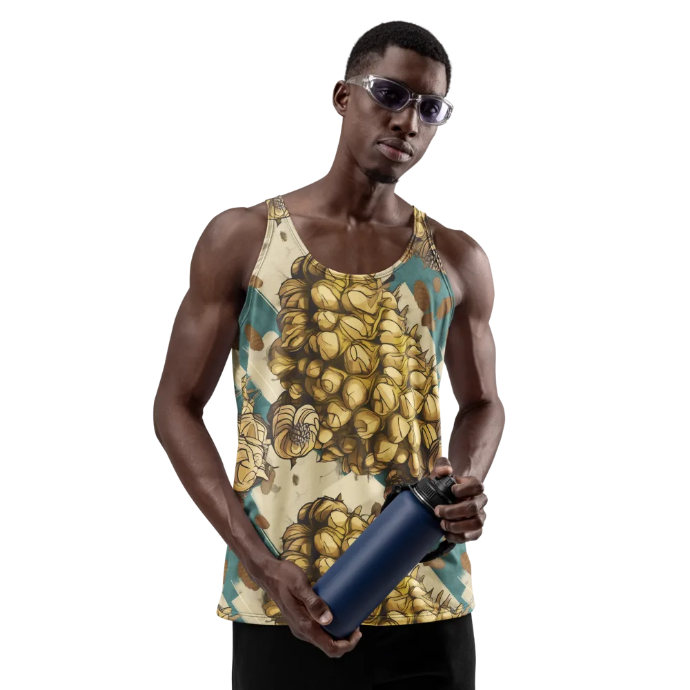 Golden Cone Garden on Men's Tank Top — Front