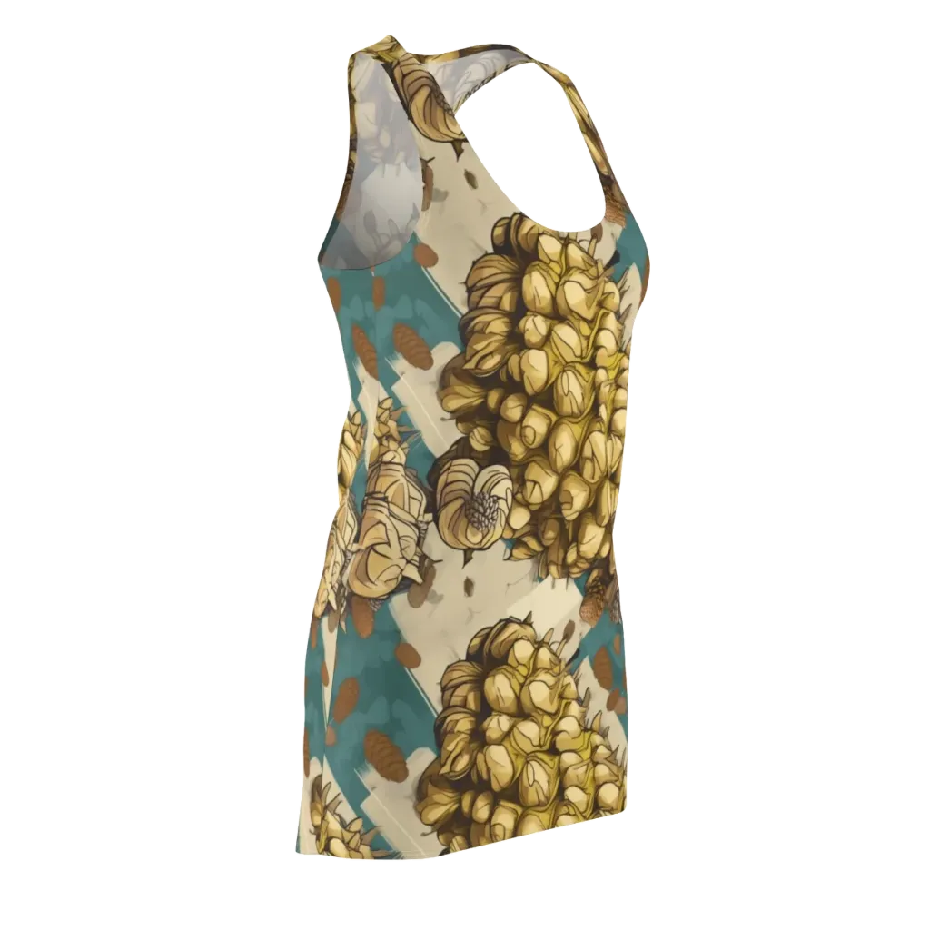 Golden Cone Garden on Racerback Dress — Front Side