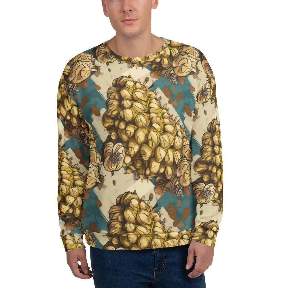 Golden Cone Garden on Sweatshirt — Front