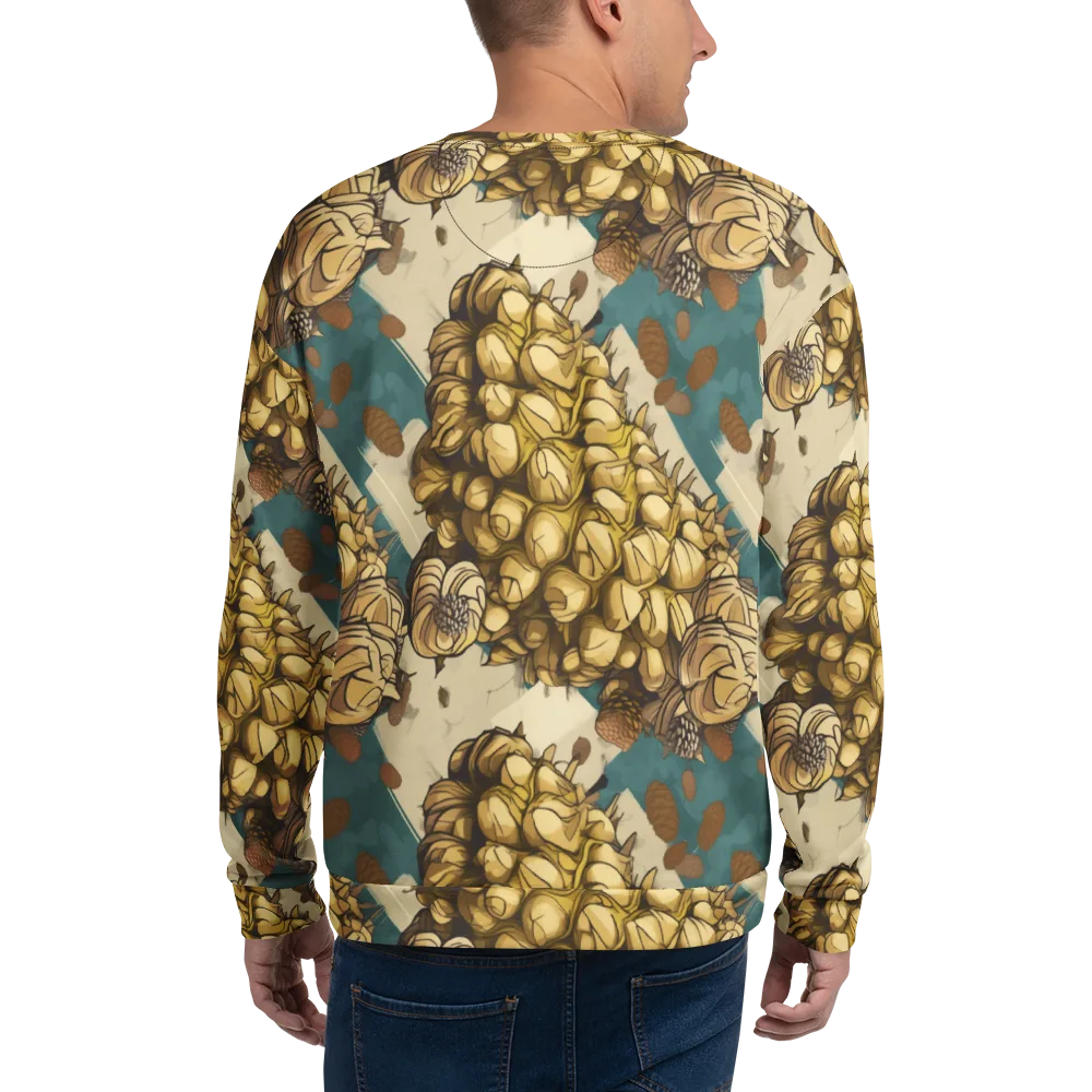Golden Cone Garden on Sweatshirt — Back