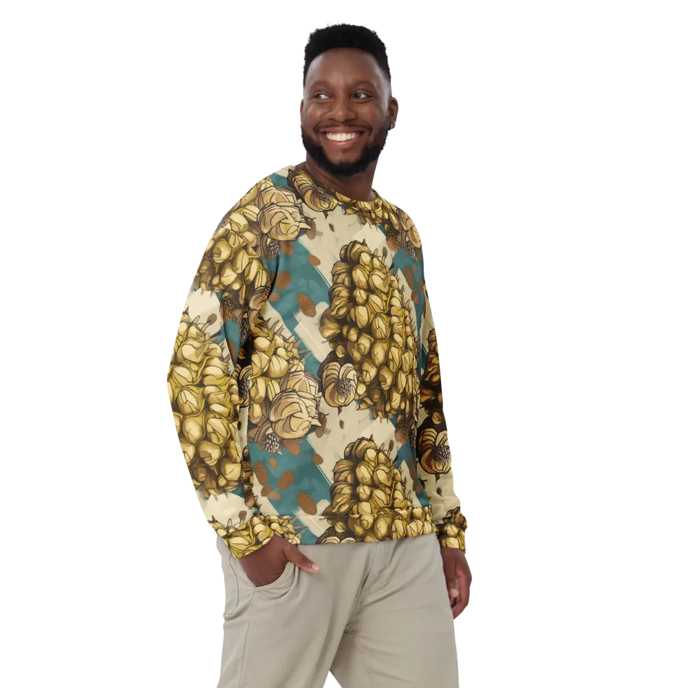 Golden Cone Garden on Sweatshirt — Front