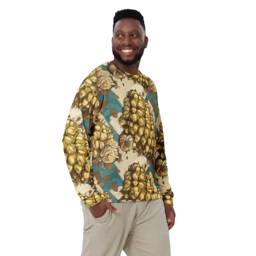 Golden Cone Garden on a Sweatshirt