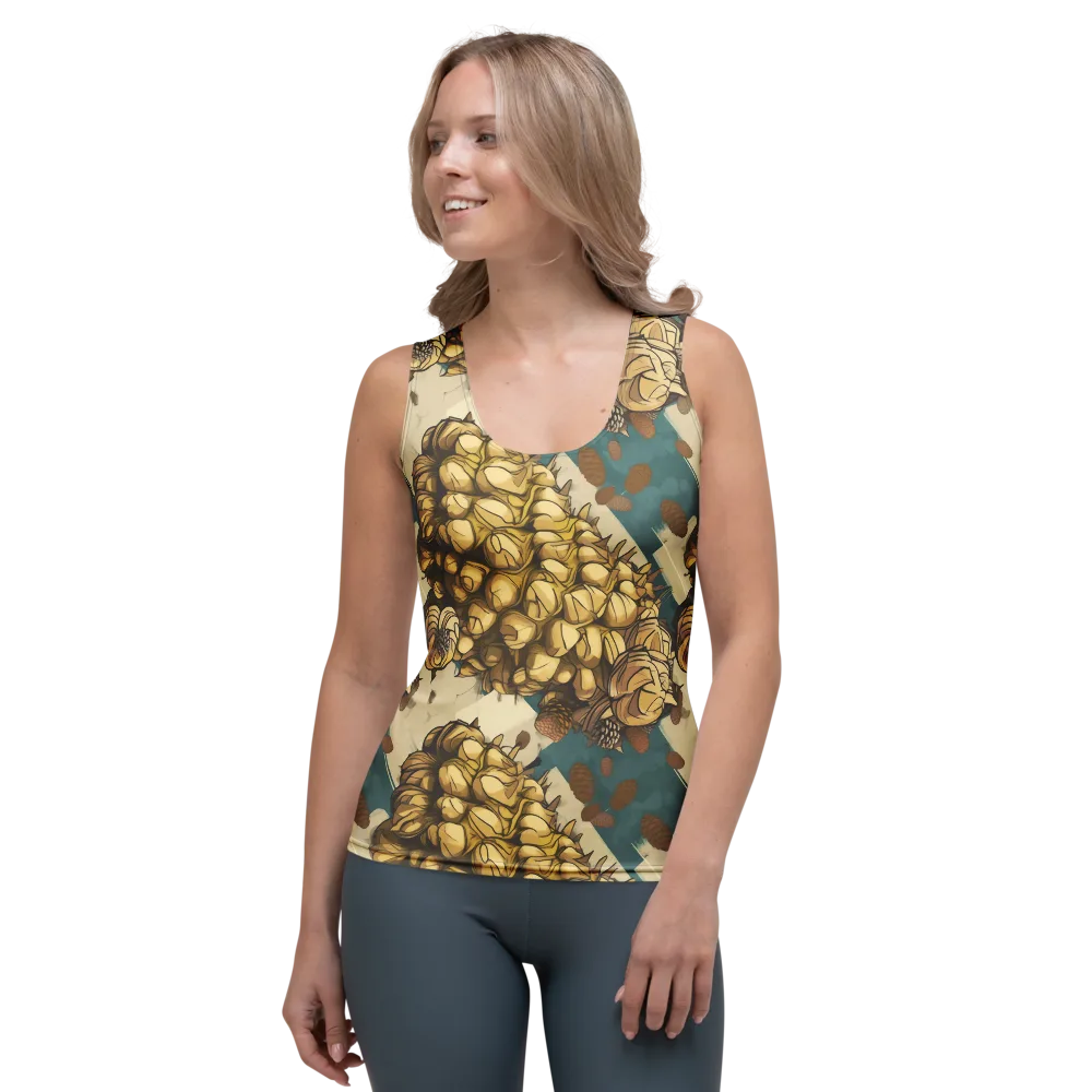 Golden Cone Garden on Women's Tank Top — Front