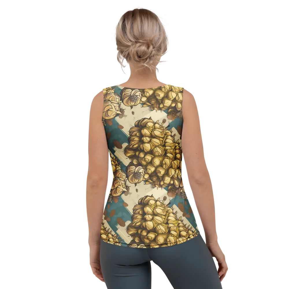 Golden Cone Garden on Women's Tank Top — Back