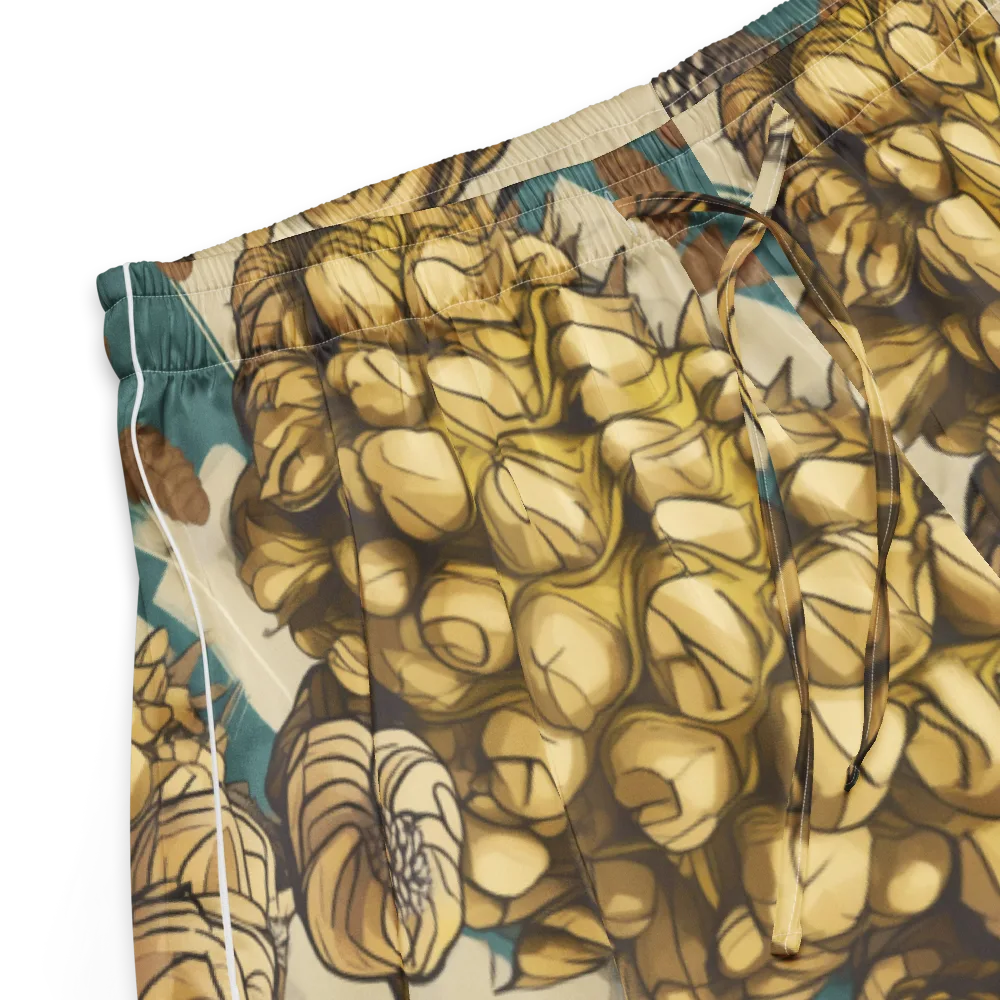 Golden Cone Garden on Women's Pajama Shorts — Product details