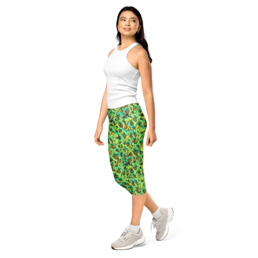 Pineapple Halfpipe on a Capri Leggings