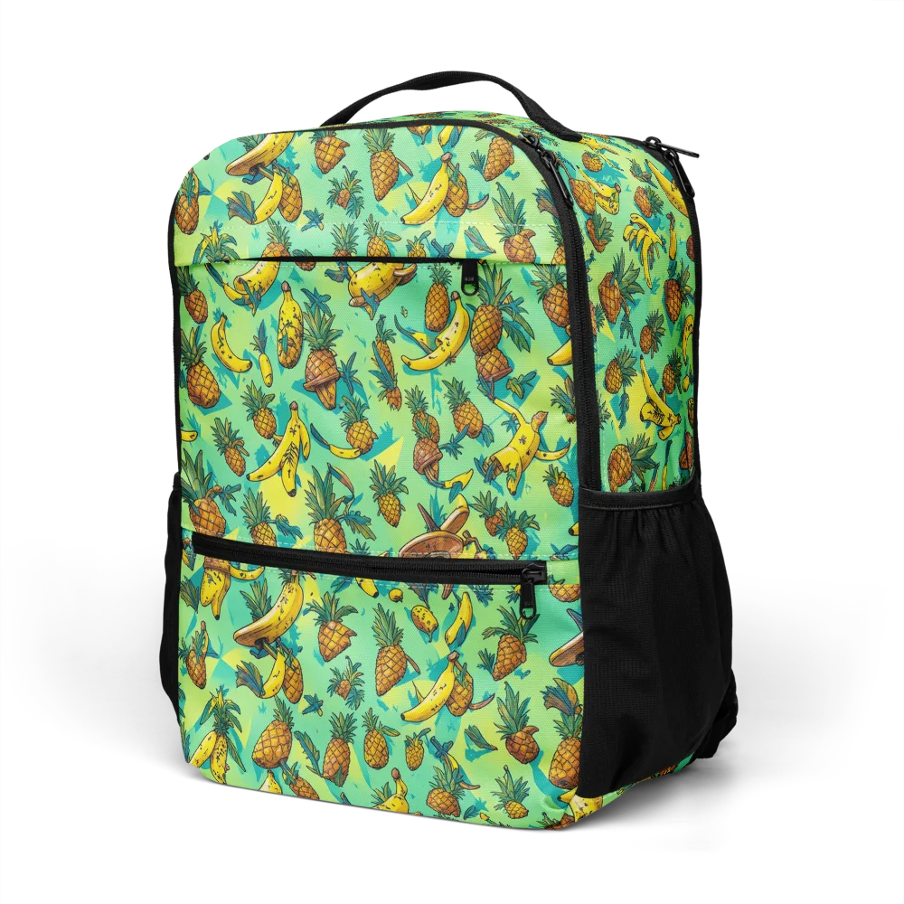 Pineapple Halfpipe on Utility Backpack — Left Front