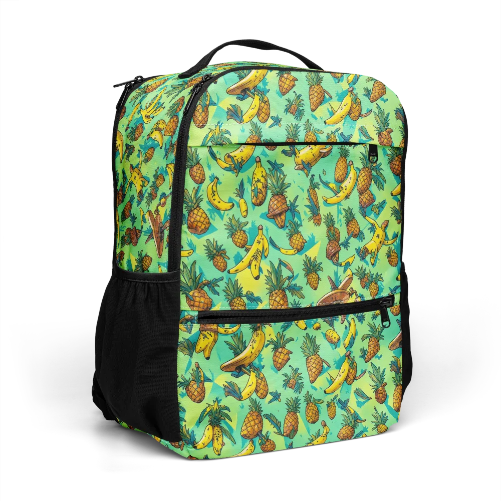 Pineapple Halfpipe on Utility Backpack — Right Front
