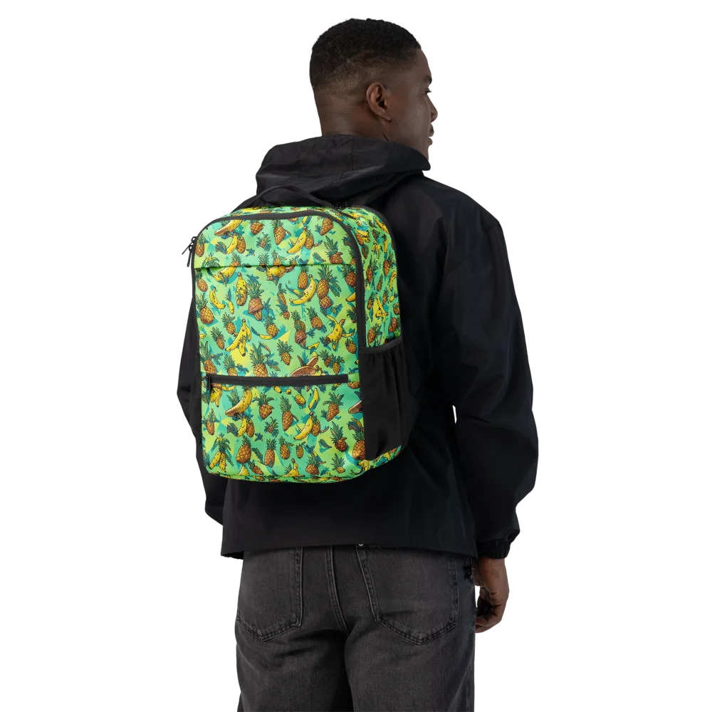 Pineapple Halfpipe on Utility Backpack — Back