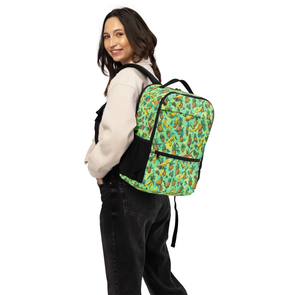 Pineapple Halfpipe on Utility Backpack — Back