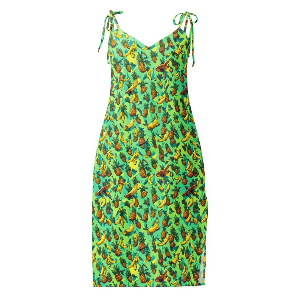 Pineapple Halfpipe on Slip Dress — Front
