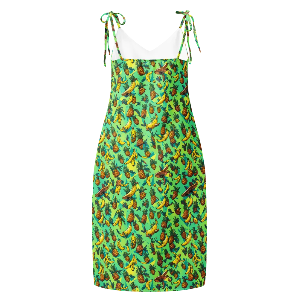 Pineapple Halfpipe on Slip Dress — Back