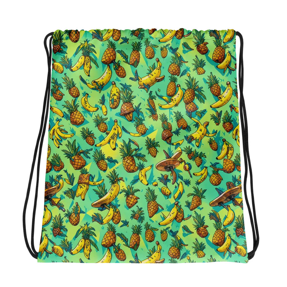 Pineapple Halfpipe on Drawstring Bag — Photo
