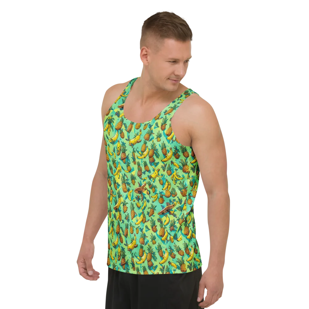 Pineapple Halfpipe on Men's Tank Top — Left Front