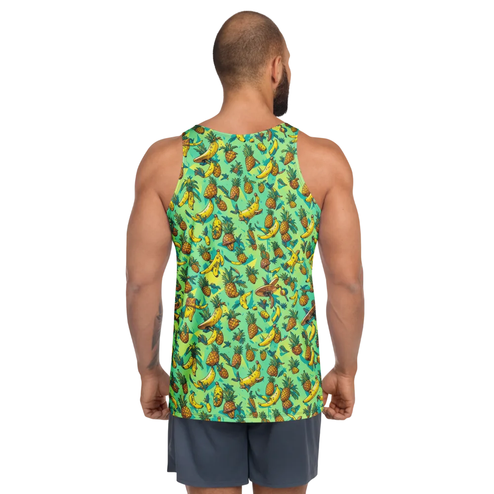 Pineapple Halfpipe on Men's Tank Top — Back