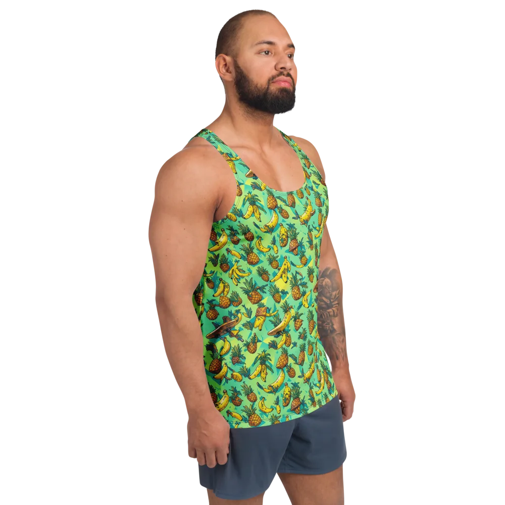 Pineapple Halfpipe on Men's Tank Top — Right Front