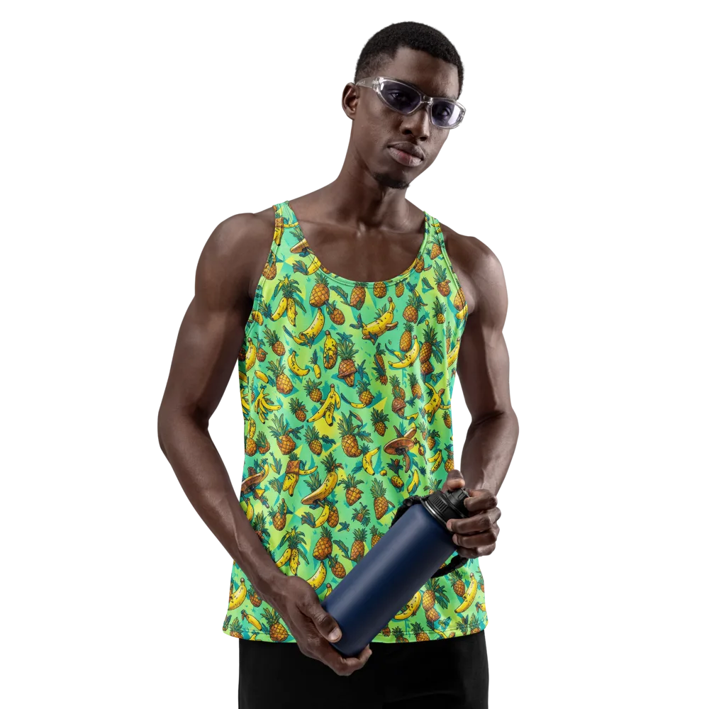 Pineapple Halfpipe on Men's Tank Top — Front
