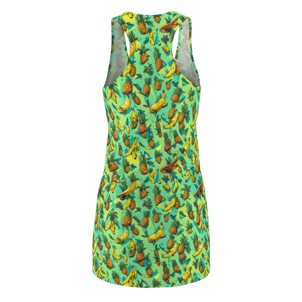 Pineapple Halfpipe on Racerback Dress — Back