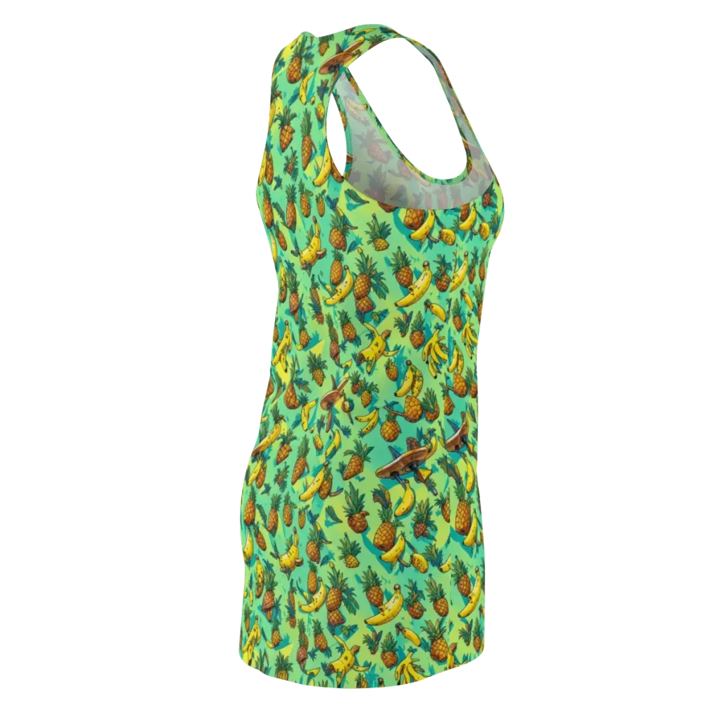 Pineapple Halfpipe on Racerback Dress — Back Side