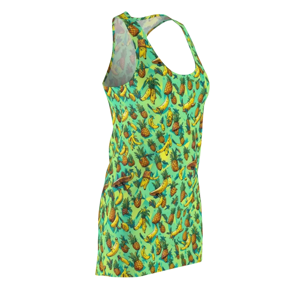 Pineapple Halfpipe on Racerback Dress — Front Side