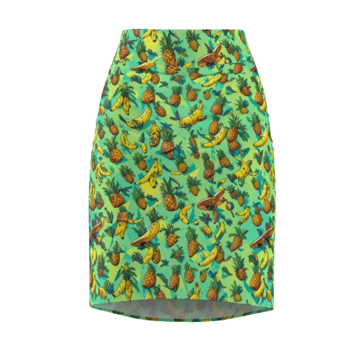 Pineapple Halfpipe on a Pencil Skirt